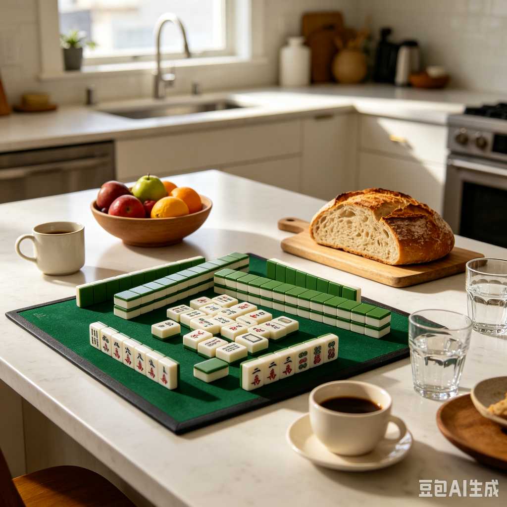 artistic mahjong tiles set